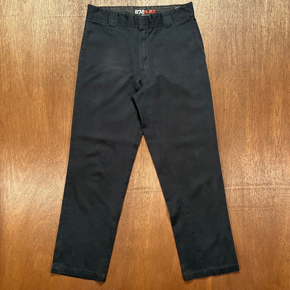 Dickies 874 Flex Original Fit Black Work Pants Chinos 34x34 874FBK